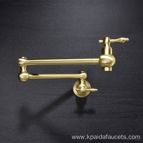 Cupc Wall Mount Brushed Pot Filler Faucet